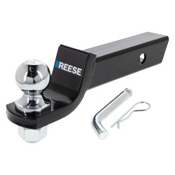 Trailer hitch ball rental, 2-inch or 2-5/16 inch options for Flying F Trailers customers